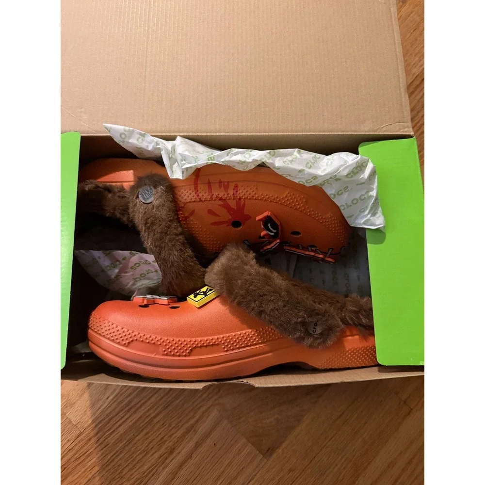 Crocs South Park Kenny Classic Fuzz Lined Clog Orange Brown Mens 8 Womens 10